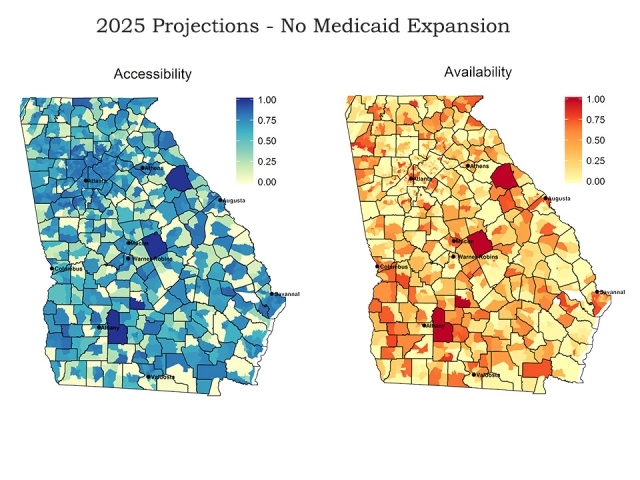 Projections 2025 No Medicaid Expansion